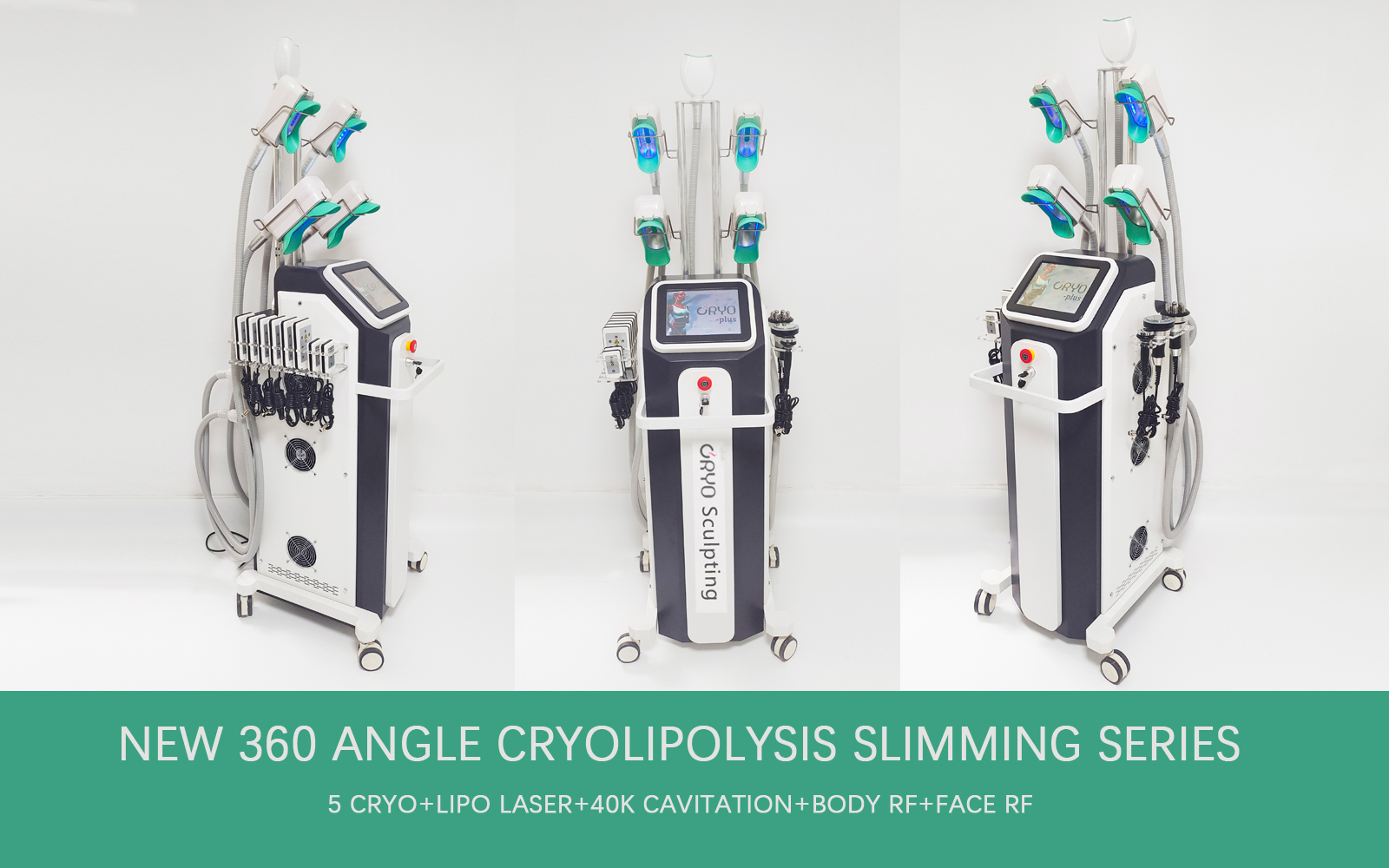 Криолиполиз 360 cryo 5 в 1,  5 Крио-ручек,кавитационный вакуумный аппарат для липосакции, потеря жира (图2)