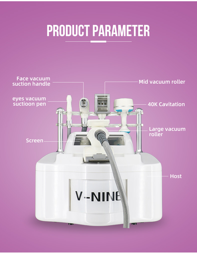 V-nine 40k ультразвуковая кавитационная система вакуумная RF роликовая машина(图5)